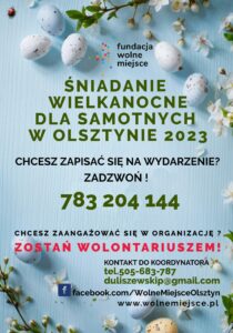 Śniadanie wielkanocne dla samotnych - plakat