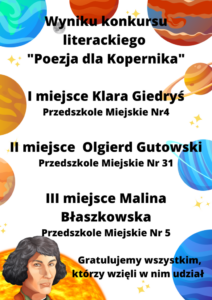 plakat wyniki konkursu