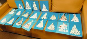 Zdjęcie wszystkich prac dzieci